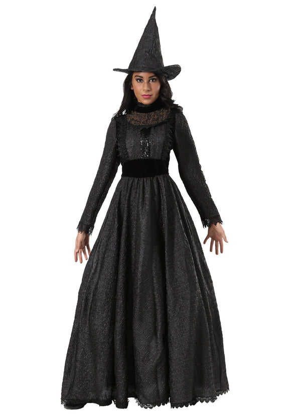 Deluxe Plus Size Dark Witch Costume for Women