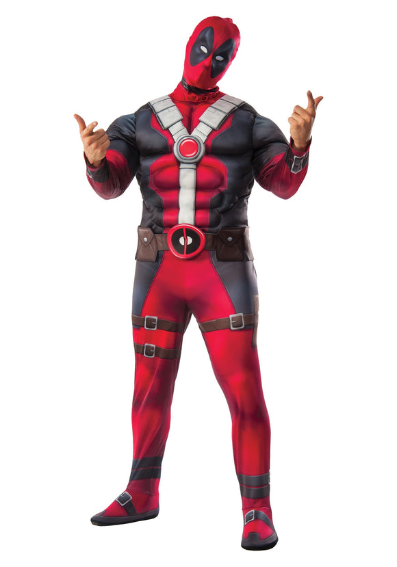 Plus Size Deluxe Deadpool Movie Costume 1X