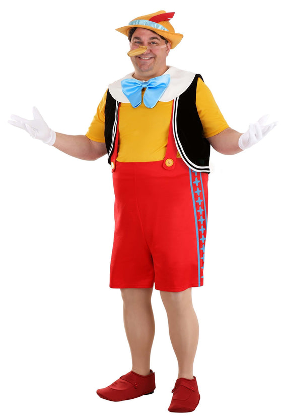 Plus Size Deluxe Disney Pinocchio Adult Costume