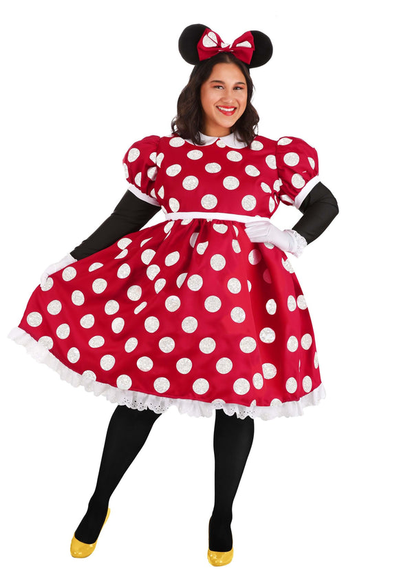 Disney Adult Plus Size Deluxe Minnie Mouse Costume