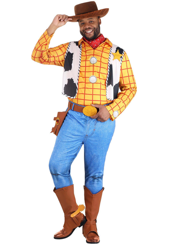 Men's Disney Deluxe Woody Toy Story Plus Size Costume