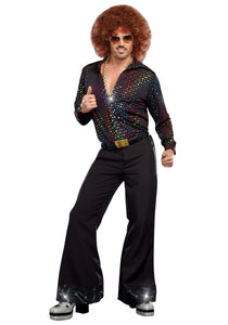 Disco Dude Shirt Plus Size Costume