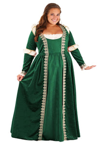 Women's Plus Size Emerald Maiden Costume