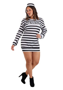 Women's Plus Size Great Escape Prisoner Costume