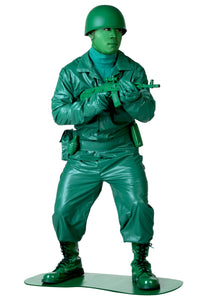 Plus Size Green Army Man Costume 2X