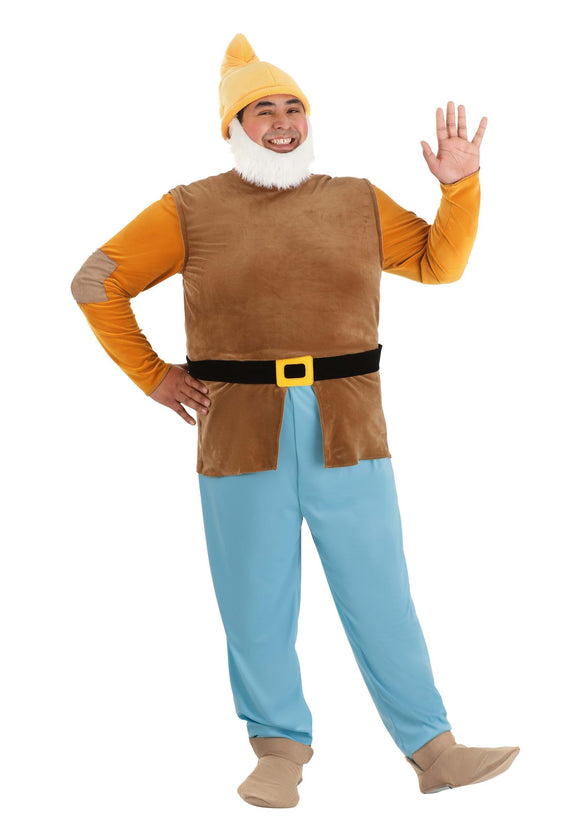 Men's Plus Size Disney Happy Dwarf Costume