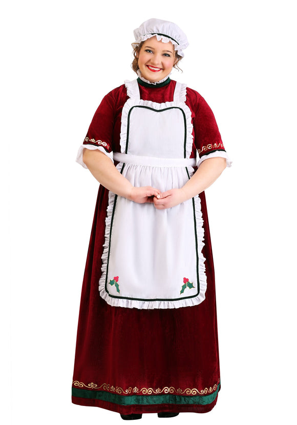 Mrs. Claus Holiday Costume Plus Size