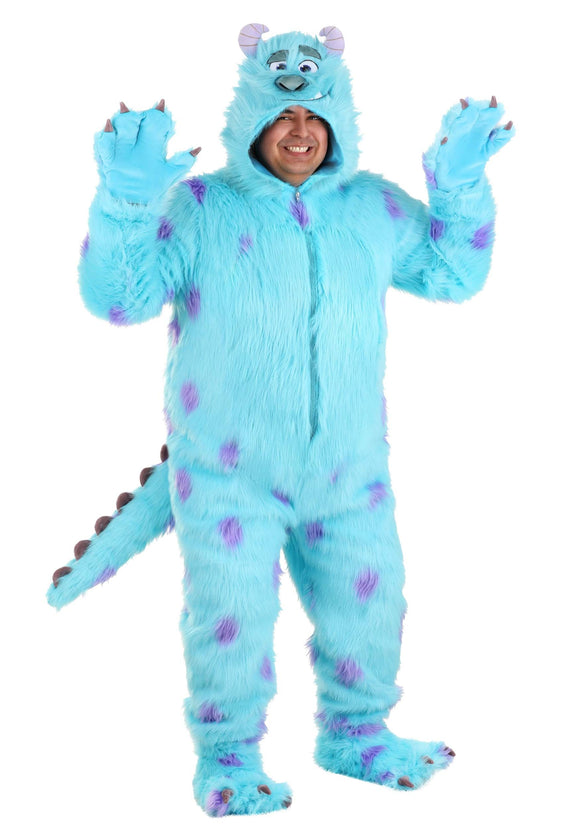 Disney Monsters Inc Adult Plus Size Hooded Sulley Costume