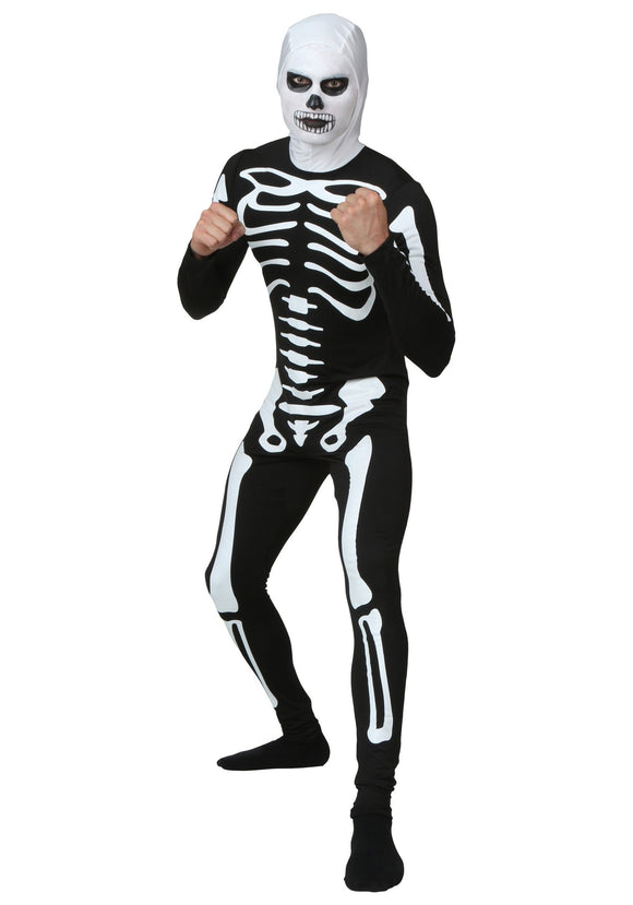 Plus Size Karate Kid Skeleton Suit Adult Costume