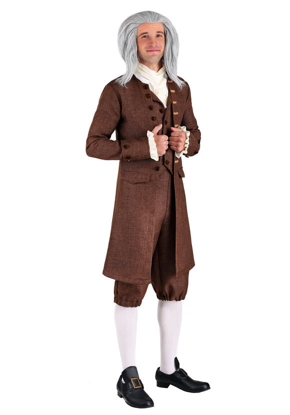 Plus Size Colonial Benjamin Franklin Costume for Men