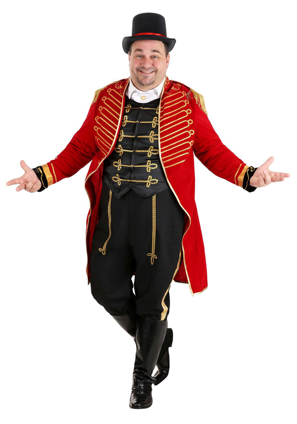 Men's Plus Size Dashing Ringmaster Costume