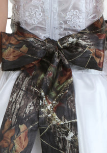 Plus Size Mossy Oak Bridal Sash