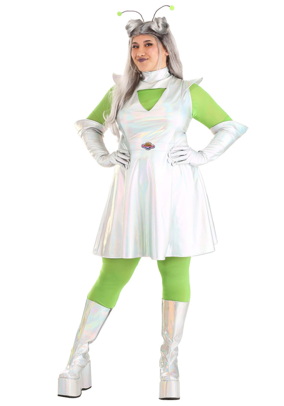 Outer Space Alien Plus Size Costume