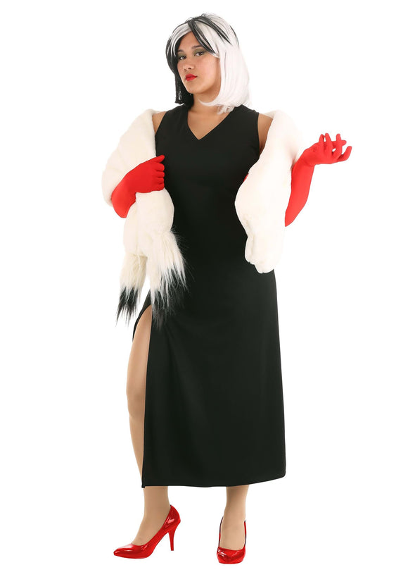 Plus Size Prestige Cruella De Vil Stole Costume for Women