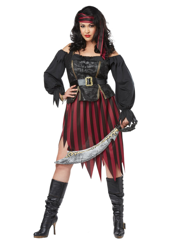 Women's Queen of the High Seas Plus Size Costume