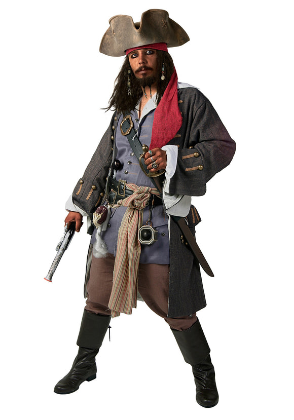 Plus Size Realistic Caribbean Pirate Costume 2X
