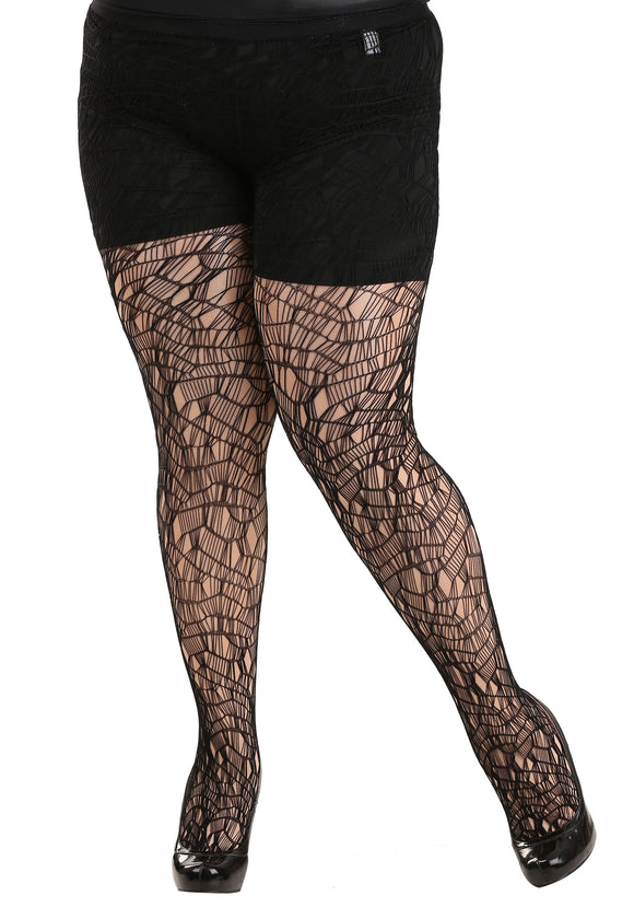 Plus Size Ripped Tights for Women