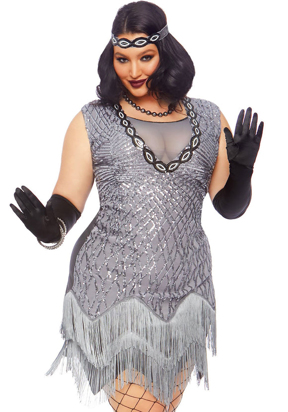 Roaring Roxy Flapper Women's Plus Size Costume