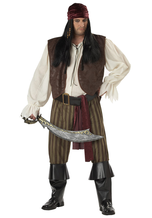 Plus Size Rogue Pirate Costume 1X