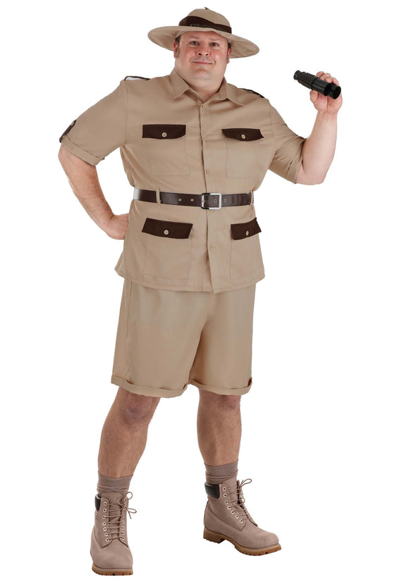 Men's Plus Size Safari Explorer Costume