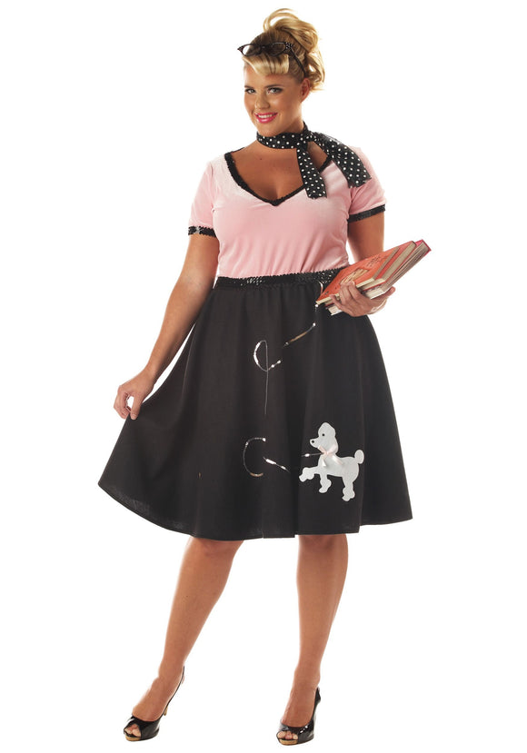 Plus Size 50s Sweetheart Costume - Sock Hop Halloween Costumes