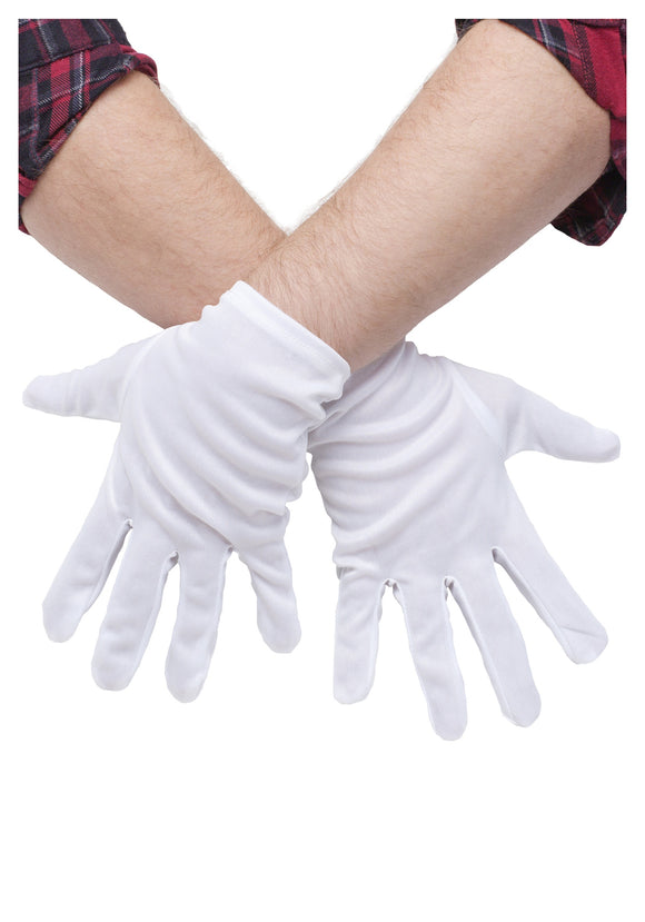 Plus Size White Gloves