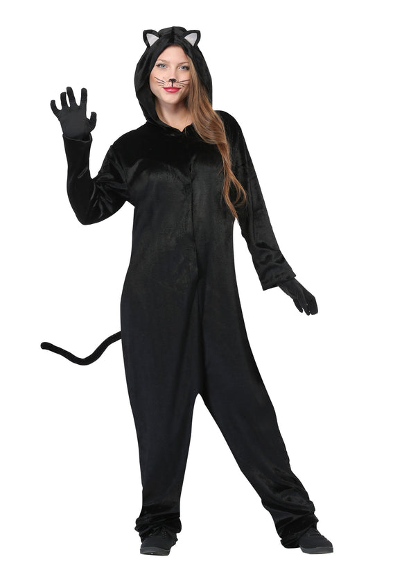 Women's Plus Size Black Cat Costume