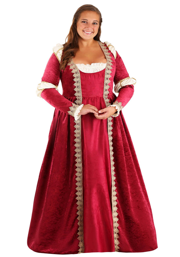 Plus Size Crimson Maiden Costume for Women