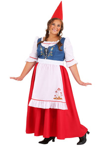 Women's Garden Gnome Plus Size Costume