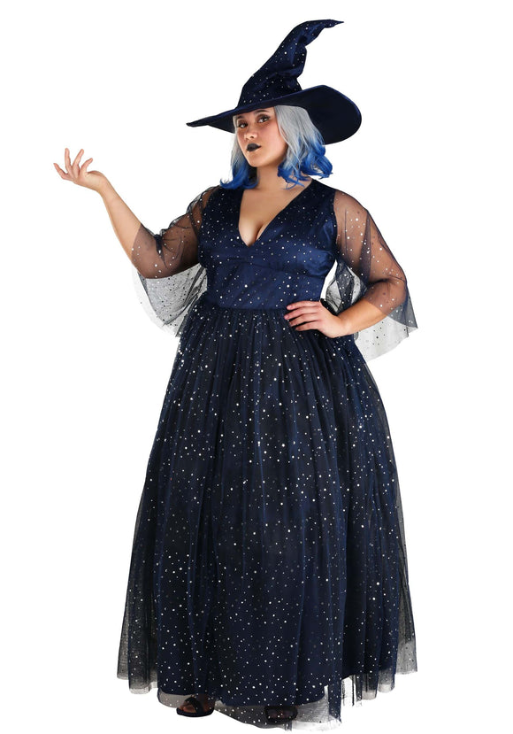 Women's Plus Size Moonbeam Witch Costume