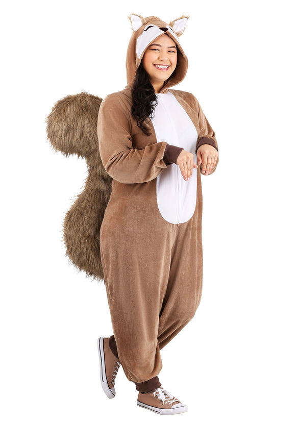 Women's Scampering Squirrel Plus Size Costume