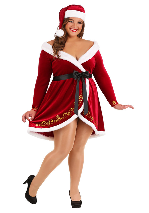 Women's Sexy Mrs. Claus Plus Size Costume