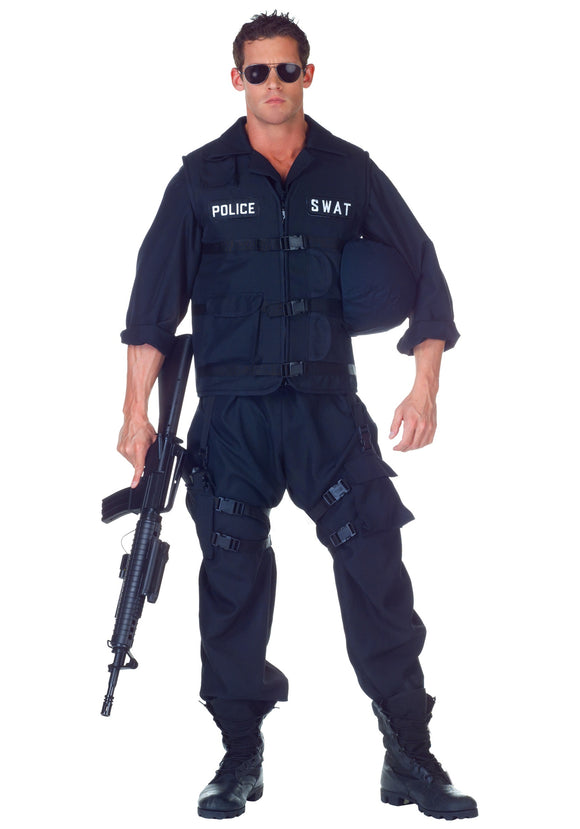 Plus Size SWAT Jumpsuit Costume 2X