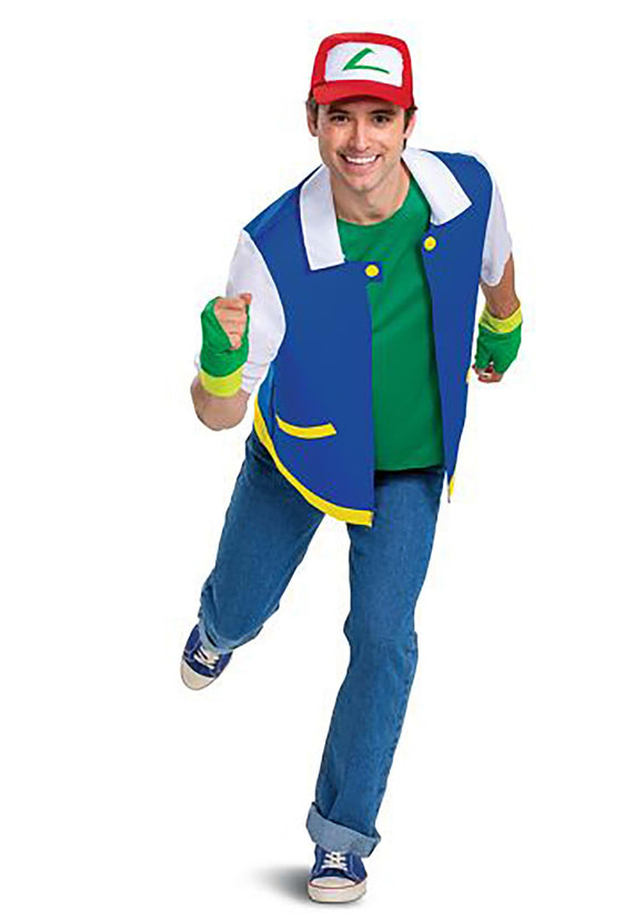 Pokemon Classic Ash Ketchum Adult Costume