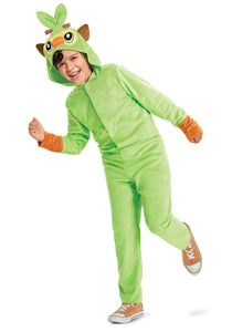 Pokemon Grookey Hooded Jumpsuit Classic Kids Costume