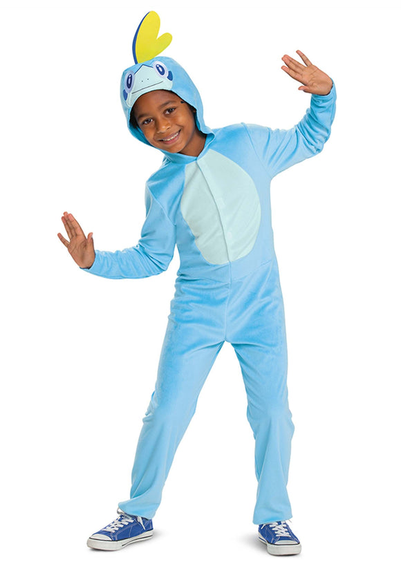 Pok emon Sobble Hooded Jumpsuit Classic Kids Costume