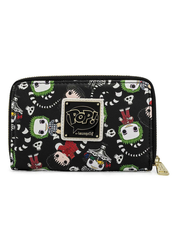 POP! Loungefly Beetlejuice AOP Ziparound Wallet