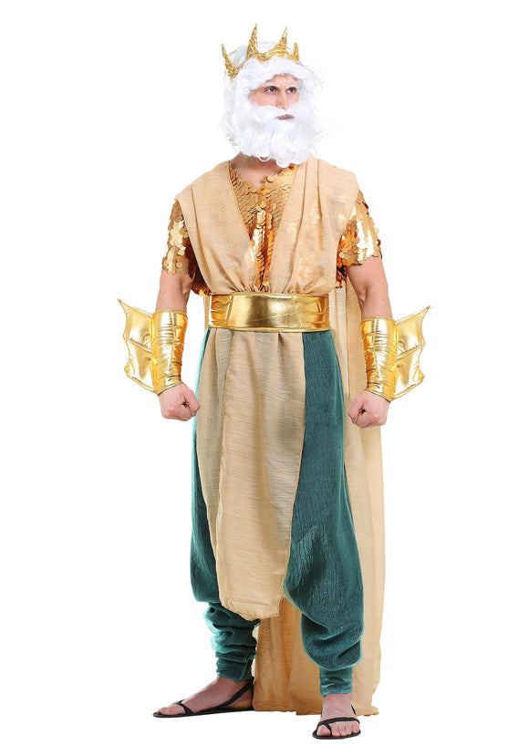 Poseidon Costume for Plus Size Men