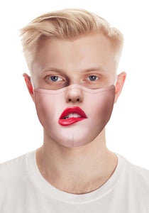 Pouty Lips Realistic Face Mask