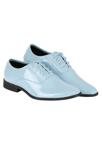 Shiny Powder Blue Tuxedo Shoes