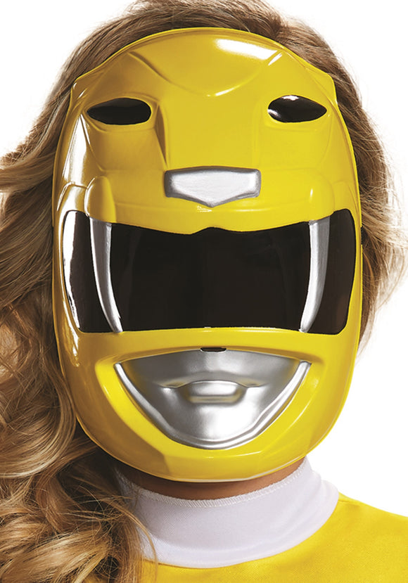 Adult Power Rangers Yellow Ranger Mask