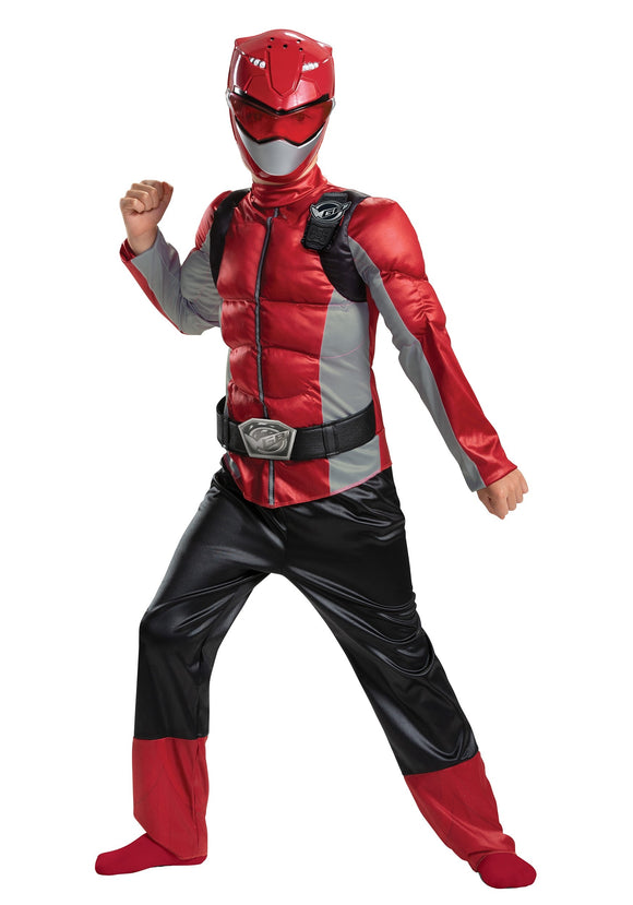 Power Rangers Beast Morphers Kids Red Ranger Classic Costume