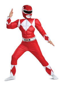 Boys Power Rangers Red Ranger Costume