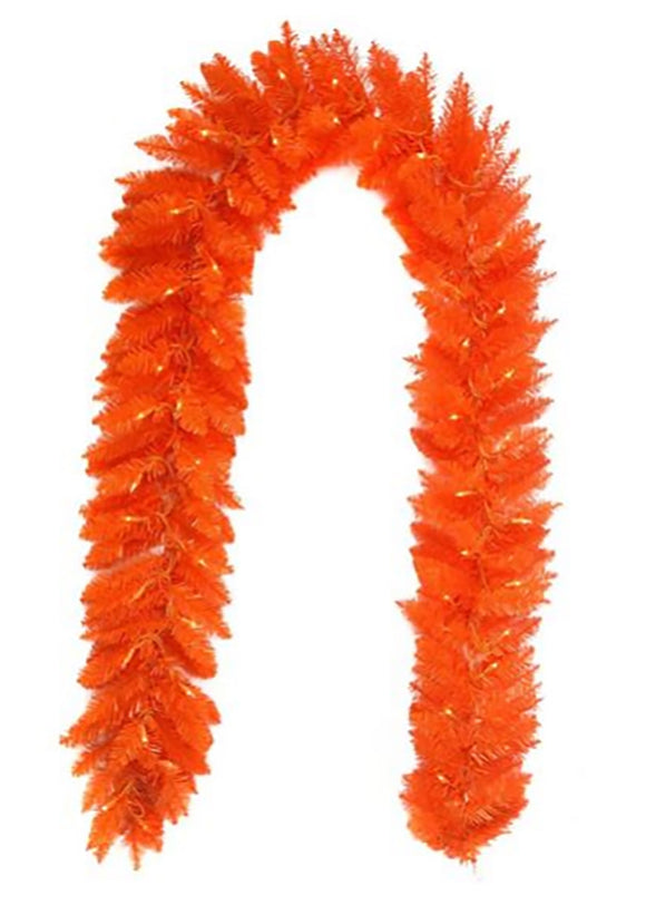 Garland-Orange Pre-lit