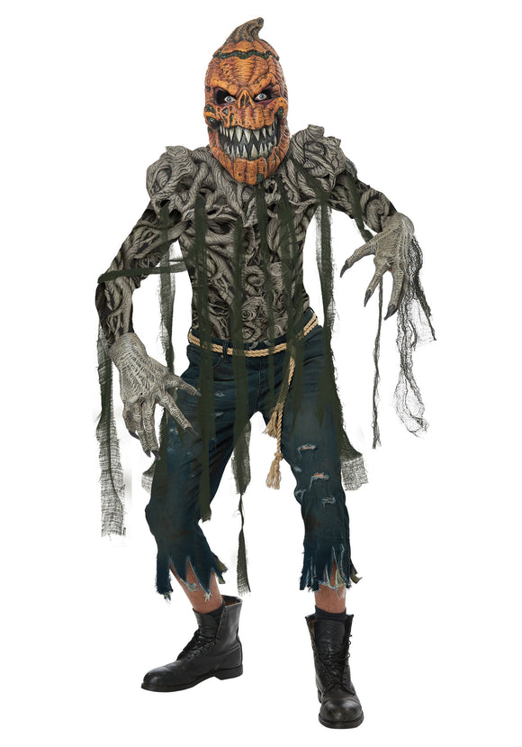 Pumpkin Head Costume for Men