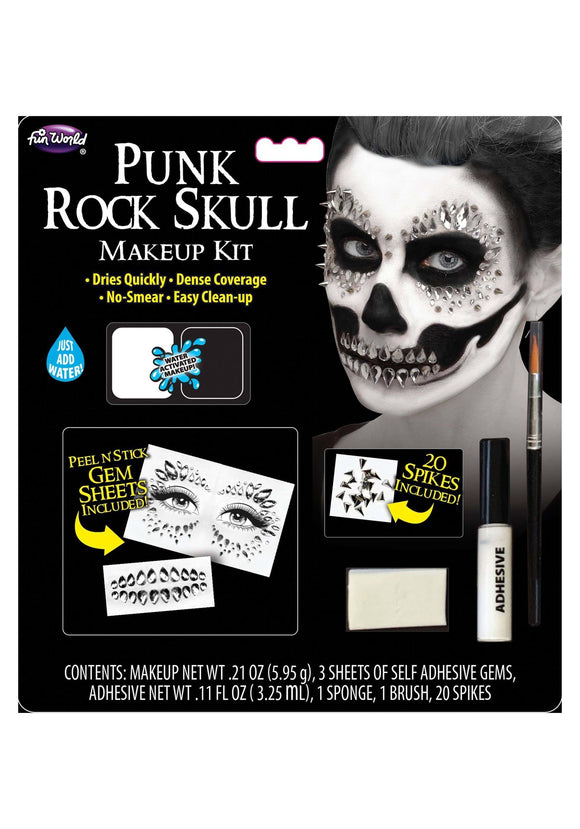 Skull Punk Rock Makeup Kit