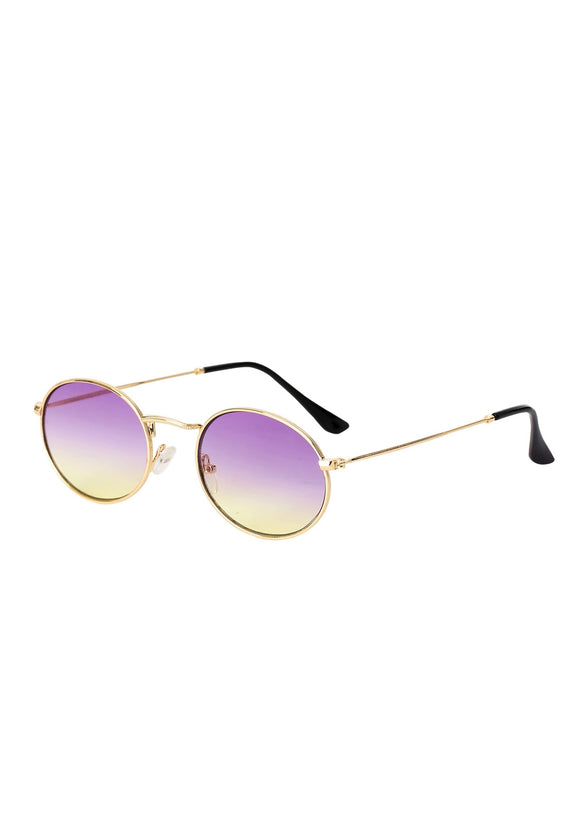 Gold Rim Glasses w/ Purple Fade