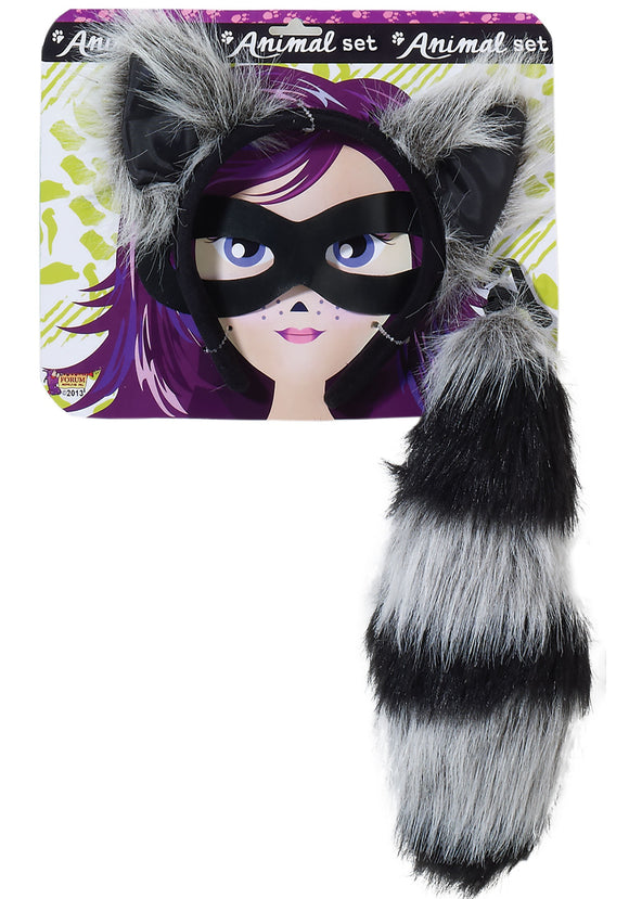 Raccoon Ears and Tail Kit