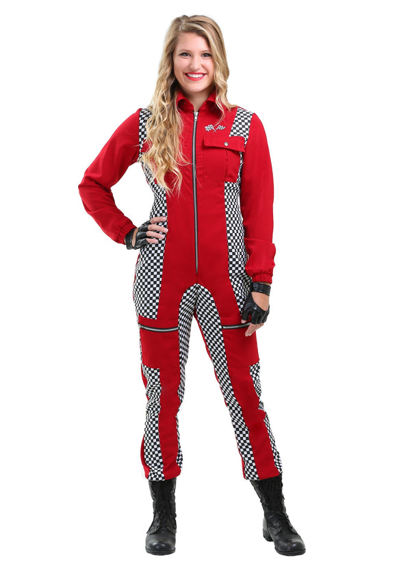 Racer Jumpsuit Plus Size Costume for Women 1X 2X