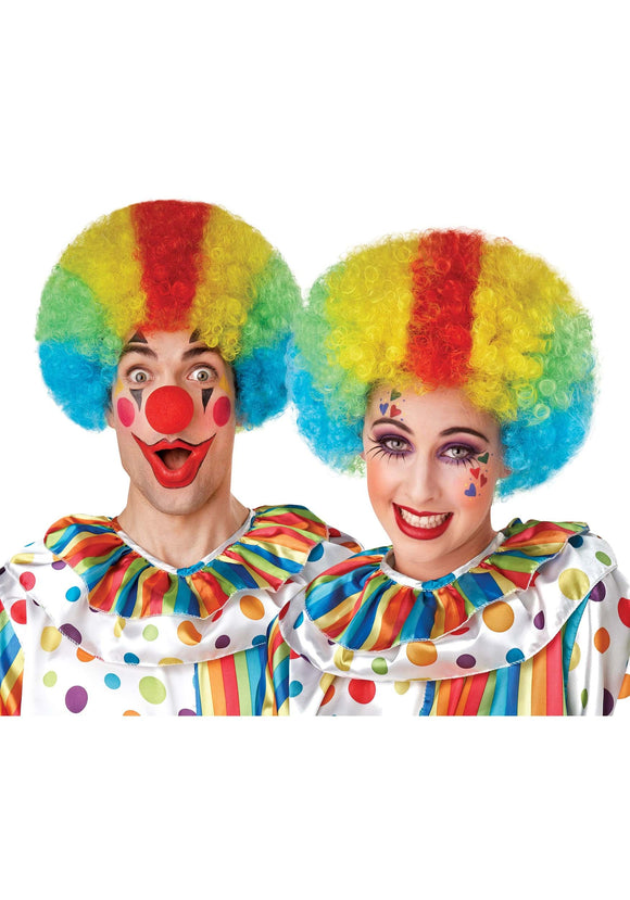 Multicolor Clown Wig for Adults